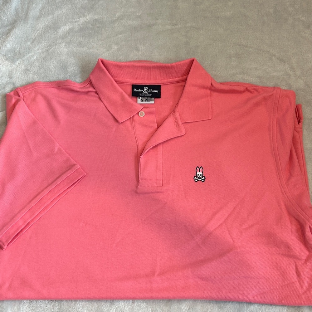Psycho Bunny Pink Polo